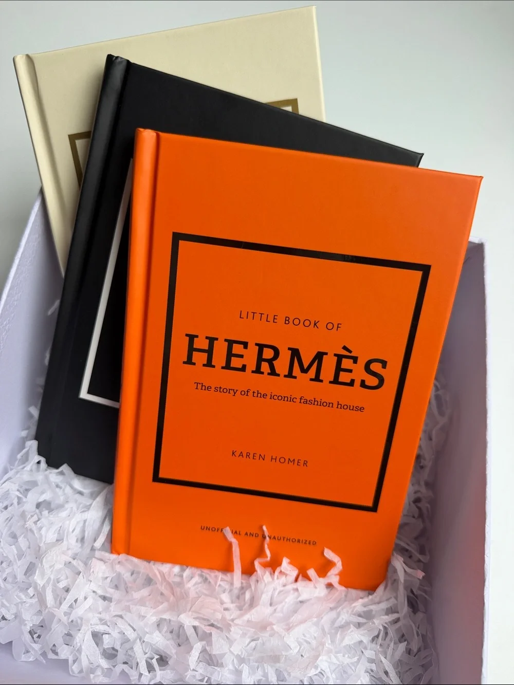 Little Book of Luxury 3-Book Set Chanel Hermès Louis Vuitton in Dior Box
